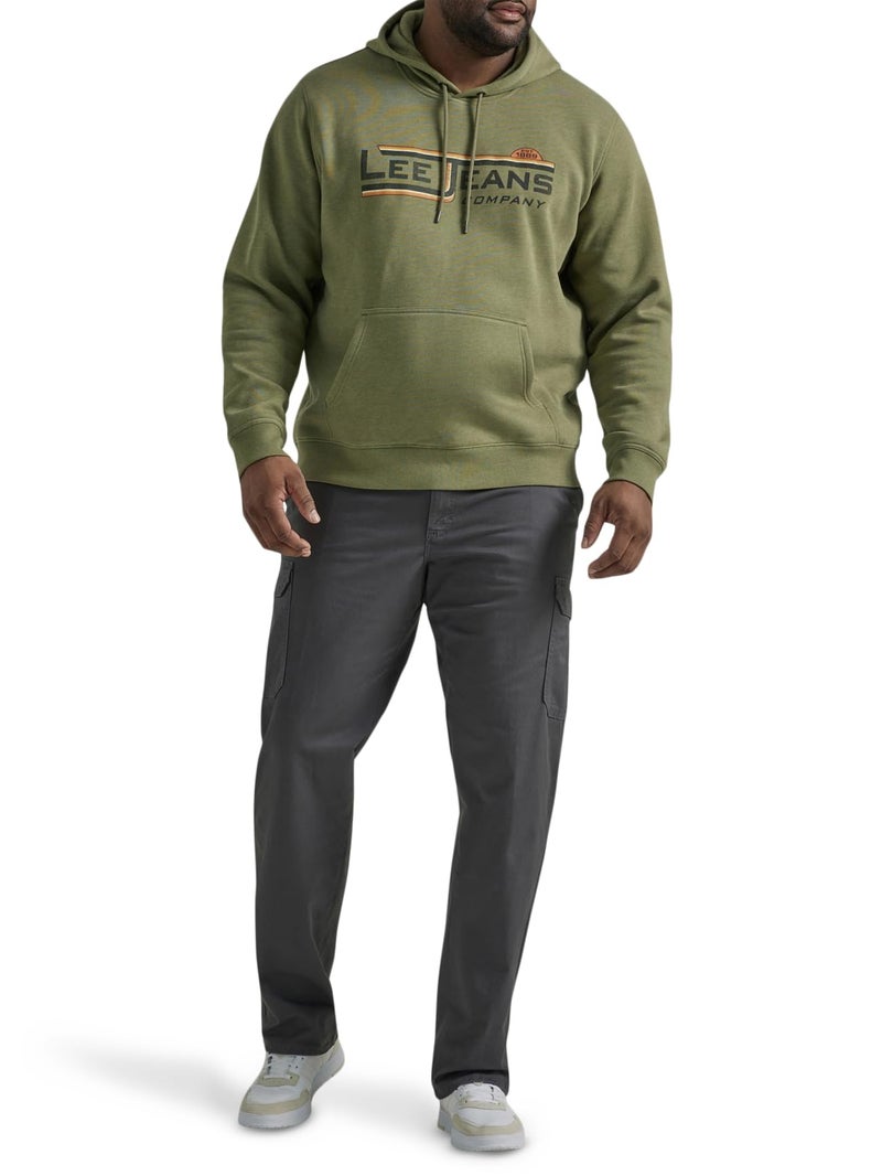 Lee Men's Extreme Motion Twill Cargo Pant Charcoal 36W x 30L - Image 2